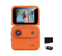 Multifunctional Waterproof Action Camera with 2inch Flipping Up Screen for Selfie and Group Photos Stabilization Sports Camera