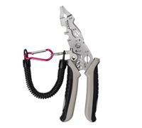 Multifunctional Wire Stripper Professional Stripping Tool Portable Electric Cable Cutter Electrician Crimping Pliers with Metal Locking Buckle for Home Appliance Maintenance Efficient Precise Ergonomi