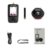 Multifunctional Wireless Sonar Fish Finder 100M Operating Distance 90 Degree Detection Angle Auto Start Stop Water Temperature Depth Graph For Outdoor Fishing
