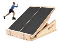 Multifunctional Wooden Slant Board&Balance Board, Non-Slip Calf & Hamstring Stretcher, Adjustable Incline Feet Leg Physical Therapy, Portable Squat Wedge Board for Heel, Ankle
