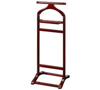 Multifunctional Wooden Valet Stand - Floor Standing Suit Hanger Rack for Crease-Free Coat Stable Structure Unisex Design - Ideal for Home & Office nization