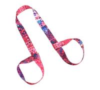 Multifunctional Yogas Mat Strap for Carrying and Stretching with Colorful Prints Durability Polyester for Fitness Enthusiasts Polyester Yogas Strap