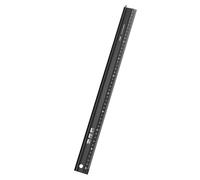 Multifunctionl Aluminum Measuring Tool With Clear Engraves Measurements Cutting Protections Ruler Upgrades For Industrial Use Aluminum Multifunctional Safe Rule With Not Slip Backing Multiple Use Rule