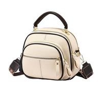 Multifunktionale Leder-Umhängetasche Schlichte Leder-Umhängetasche - Modische Damen-Schultertasche Reise | Moderne Bag Hobo-Tasche Großes Fassungsvermögen Handtasche Mit Verstellbarem Riemen