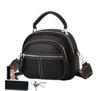 Multifunktionale Leder-Umhängetasche Schlichte Leder-Umhängetasche - Modische Damen-Schultertasche Reise | Moderne Bag Hobo-Tasche Großes Fassungsvermögen Handtasche Mit Verstellbarem Riemen