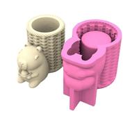 Multifuntional Concrete Capybaras Shape Decorative Plant Pots Molds for Succulents Containers and Stationery Holders Silicone Planter