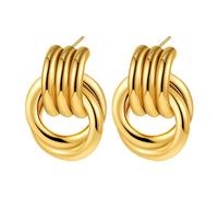 Multifuntional Earrings Party Accessories Ear Studs Fashion Earrings Stainless Steel Texture Suitable For Any Outfit Lightweight