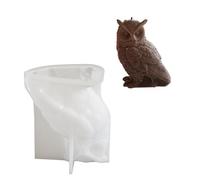 Multifuntional Easy Releasing Molds 3D Soap Owl Shape Ornament Molds Craft for Craft Lovers Flexible Silicone Mold