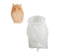 Multifuntional Easy Releasing Molds 3D Soap Owl Shape Ornament Molds Craft for Craft Lovers Flexible Silicone Mold