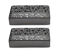 Multifuntional Electric Guitar Pickup Protective Cover Accessory Instrument Part Brass Texture Easy Installation Humbucker Pickup Cover