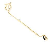 Multifuntional Flute Sheet Music Clip Stand Small Music Stand Metal Texture Present For Winds Instrument Enthusiasts