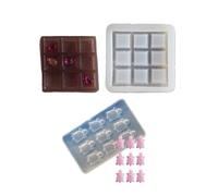Multifuntional Game Playing Silicone Mold Portable Puzzle Toy Mold Suitable For Parties Picnics And Classroom Challenges