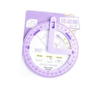 Multifuntional Mathematics Measuring Instrument Featuring Full Round Design Ergonomic Grip Suitable for Academic Use Plastic Protractor