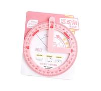 Multifuntional Mathematics Measuring Instrument Featuring Full Round Design Ergonomic Grip Suitable for Academic Use Plastic Protractor