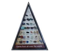 Multifuntional Natural Stone Set Containing 36 Crystal Agate Minerals Suitable for Collectors and Enthusiasts Crystal Gemstones Educational Set