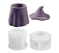 Multifuntional Silicone Mold for Witch Hat Pattern Holder Organizers Suitable for Various Materials Home Decors Craft Molds