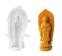 Multifuntional Silicone Molds Artistic Buddhas Shape Silicone Easy Demolding Mold for Making Unique Handmade Molds