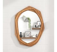 Multigot 89 x 66cm Wall Mirror, Decorative Irregular Framed Makeup Hanging Mirror, Large Accent Vanity Mirror for Bathroom Living Room Entryway