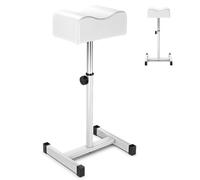 Multigot Pedicure Footrest, 45-65cm Adjustable Manicure Foot Rest with Non-Slip Foot Cover, Professional Pedicure Support for Beauty Salon Spa (White)