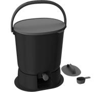 Multikraft "Organko Essential black" Bokashi Household Bucket, 15.3 L - Single Pack
