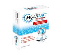 MULTILAC - 10 capsules, Synbiotics, which includes 9 selected strains of probiotic bacteria living. Indications: - during and / or after antibiotic therapy, - the functional bowel disorders (such as bloating, constipation, irritable bowel syndrome), - diarrhea of different etiologies, - in allergic diseases, - in increased susceptibility to infection (colds)