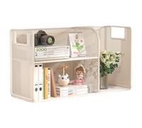 Multilayer Bookshelf Desk Metal File Organizer Desktop Storage Multipurpose Display Shelf Rack Metal