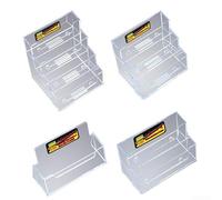 Multilayer Business Card Case, Transparent Design Perfect for Exhibitions and Trade Shows, 1pc Holder (Quadruple grid)