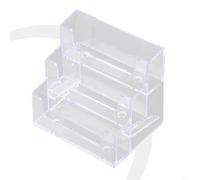 Multilayer Business Card Holder for Exhibitions, Transparent Plastic Business Card Case, Organized Storage for Networking Events (Single grid)