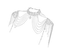 Multilayer Metal Shoulder Chain Adjustable Body Jewelry Back Chain Add Charm To Outfits Suitable For Women Multilayer Shoulder