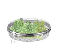 Multilayer Seafood Dehydrator Basket - Food Drying Fish Net Screen, Stainless Steel Fly Proof Round Mesh Drying Rack | Outdoor Meat Airing Holder For Shrimp Fish Fruit Vegetable Herb