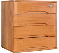 MultiLayer Solid Wood Storage Box with Drawers & Lockable A4 File CabinetPerfect for Home & Office Desktop nization