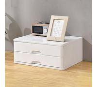 MultiLayer SoliWooDerBox Veal Desktop nizer for Office & Home Smooth & Silent Der PulVersatile Tool & File nizer (Color: White)