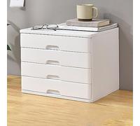 MultiLayer SoliWooDerBox Veal Desktop nizer for OfficeStudyHome Smooth & Silent Ders Versatile File & Tool(Color: White)