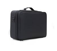 Multilayer Travel Makeup Bag Mirror Portable Storage for Makeup Artists | Wavensylvo removable dividers,size picks,strap,trolley mount,brush slots,layered storage for artist travel makeup tweak