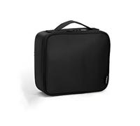 Multilayer Travel Makeup Bag Mirror Portable Storage for Makeup Artists | Wavensylvo removable dividers,size picks,strap,trolley mount,brush slots,layered storage for artist travel makeup tweak