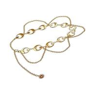 Multilayer Waist Chain with Moons and Star Pendant | Comfortable Body Jewelry Fashion Accessories for Dresses Shorts Swimwear, Elegant Design for Daily and Party Wear