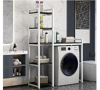 MultiLayer Washing Machine Sto Rack Adjustable SpaceSaving Shelf Steel Pipe 150KGEasy Assembly Freestanding Bathroom