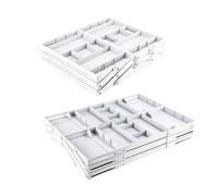 Multilayered Folding Drawer Organizers for Makeup, Jewelry, Kitchen Cutlery, Expandable Desk Drawers Drawer for Clothes for Storage