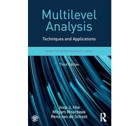 Multilevel Analysis: Techniques and Applications, Third Edition (Quantitative Methodology Series)