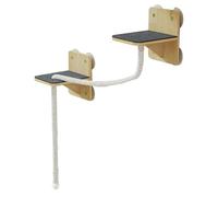 Multilevel Cat Activity Wall Multi-Level Cat Activity Wall, Space-Mounted Cat Shelves | Natural Toys, Perch, Scratched Tower, Window Ladders, Gi