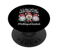 Multilingual Assistant Gnome Everything Is Fine Christmas PopSockets Adhesive PopGrip
