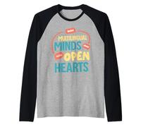 Multilingual Minds, Open Hearts Raglan Baseball Tee