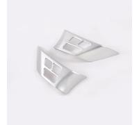 Multimedia Buttons Cover Compatible with BMW for 3 Series E90 X1 E84 2010-2013 2PCS Car Interior Steering Wheel Buttons Decorative Cover Accessories(Silver)