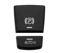 Multimedia Buttons Cover Compatible with BMW for 5 6 7 Series X3 X4 Car Interior Start Stop Engine Button Handbrake Auto H Cover Trim Sticker Replacement Parts(2)