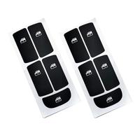 Multimedia Buttons Cover Compatible with Saab 9-3 2003-2012 2pcs Car Accessories Window Control Button Decals Repair Set