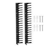 Multimedia Media Rack - Metal Rack with Double Wall Mount 15.55 x 3.15 x 2.17 Inches, Storage Organizer for Video Games, Steel Display | Living Room