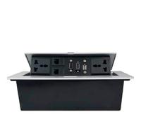 Multimedia Pop-Up Desktop Socket, HDMI Embedded Office Socket for Computer, Hidden Design, Convenient Connectivity