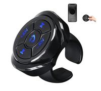 Multimedia Remote Control - Wireless Radio Button, Controller Phone, Car Remote, Steering Wheel Receiver Controller | Music Playback Volume Control Device For Audio System Hands-Free Calling