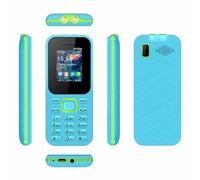 MultiMedia Senior Cell Phone - Unlocked Big Button Phone with Flashlight, Dual SIM, Big Button, SOS Button, MP3 Player, FM Radio, Large Icons for Elderly & Kids,Blue