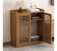 Multimedia Storage Cabinet for WiFi Router - Multi-Layer Shelving Unit with Heat Dissipation & Ventilation Ideal for Home Office Good Signal (23.2"x9.8"x26.4")